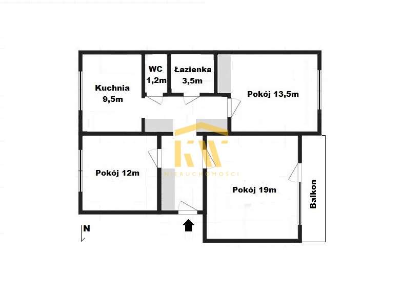 3 pok 72m dogodny rozkład Ustronie