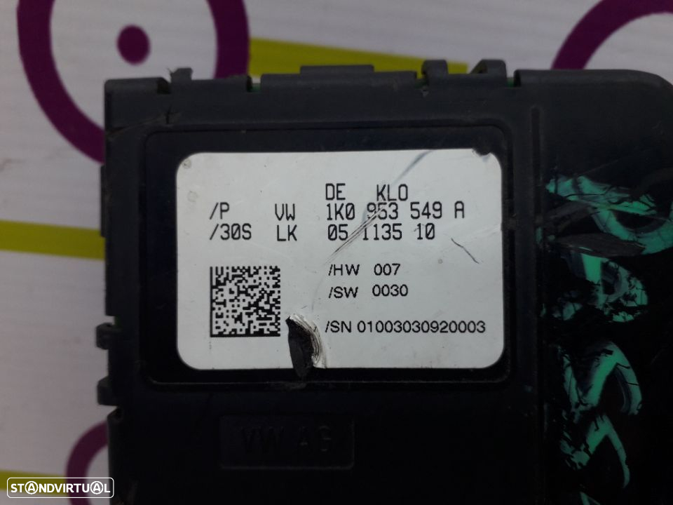 Módulo Controlo Direcção Volkswagen Golf V 1.9 TDi 105Cv de 2004 - Ref: 1K0953549A - NO490037 - 3