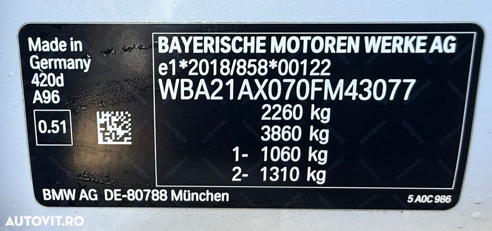 BMW Seria 4 420d Sport-Aut. M Sport - 17