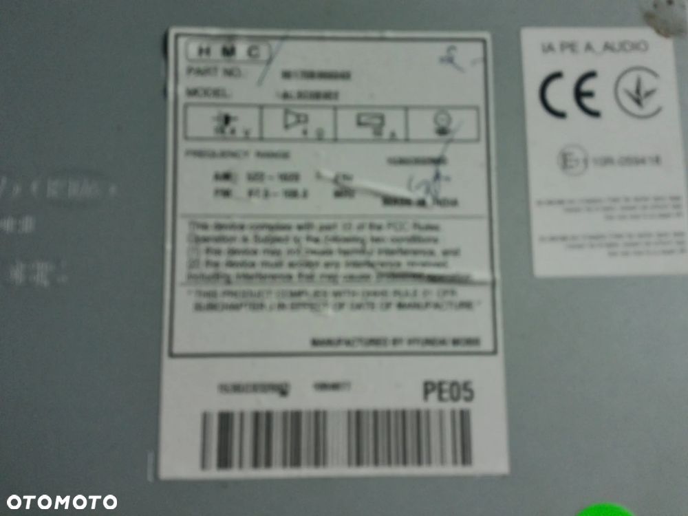 KIA HYUNDAI PICANTO RADIO ORYGINAL 96170B96604X - 4