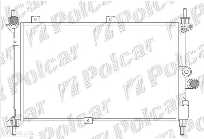 Radiador refrigeração do motor Opel Astra F 1.7 TDS Isuzu 1300096 - 1