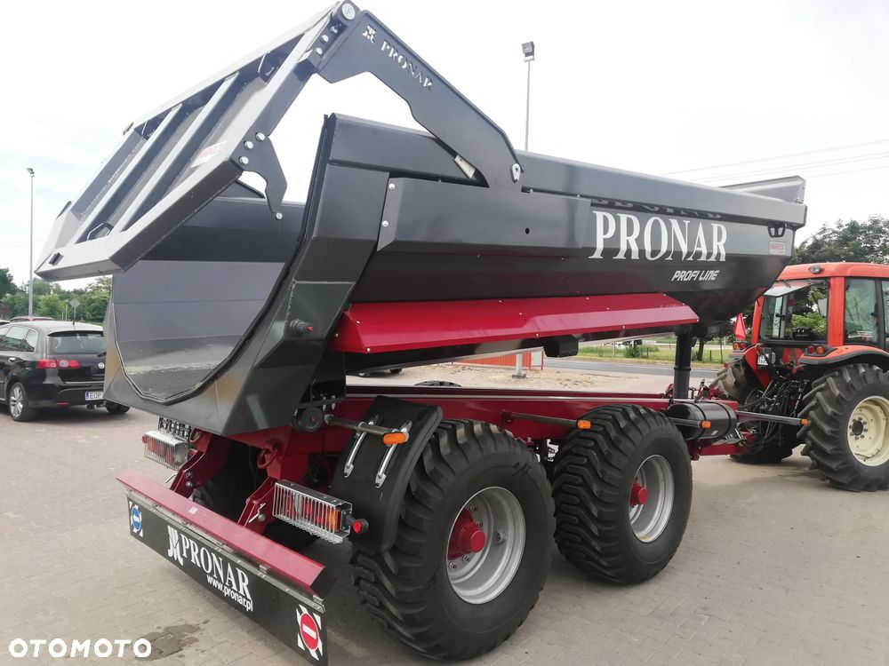 Pronar Przyczepa T701HP -16,1 tony, rolnicza - ciężarowa - budowlana ze skrzynią ładunkową typu Half-Pipe, skorupowa, tandem - 16