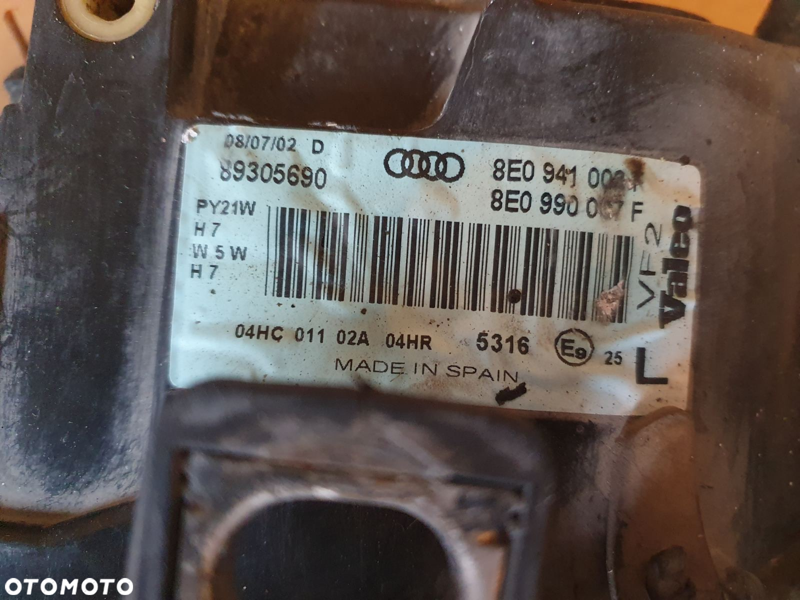 REFLEKTOR L/P AUDI A4 B6 EUROPA - 11