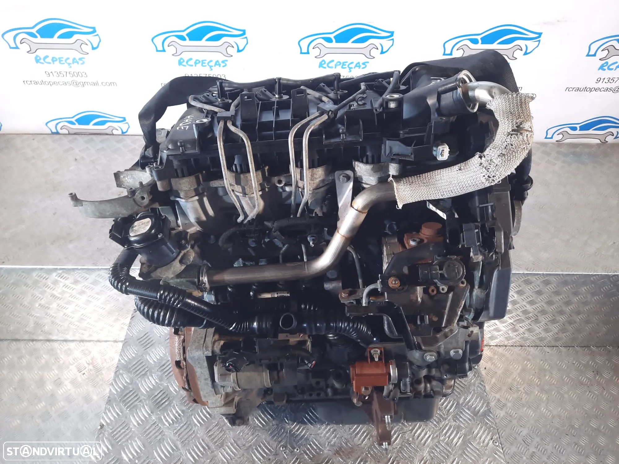 MOTOR COMPLETO 1.6 TDCI 16V 90CV HHJE FORD FIESTA VI 6 MK6 MOTOR ARRANQUE ALTERNADOR BIMASSA COMPRESSOR EMBRAIAGEM BOMBA DIRECAO INJETORES - 9