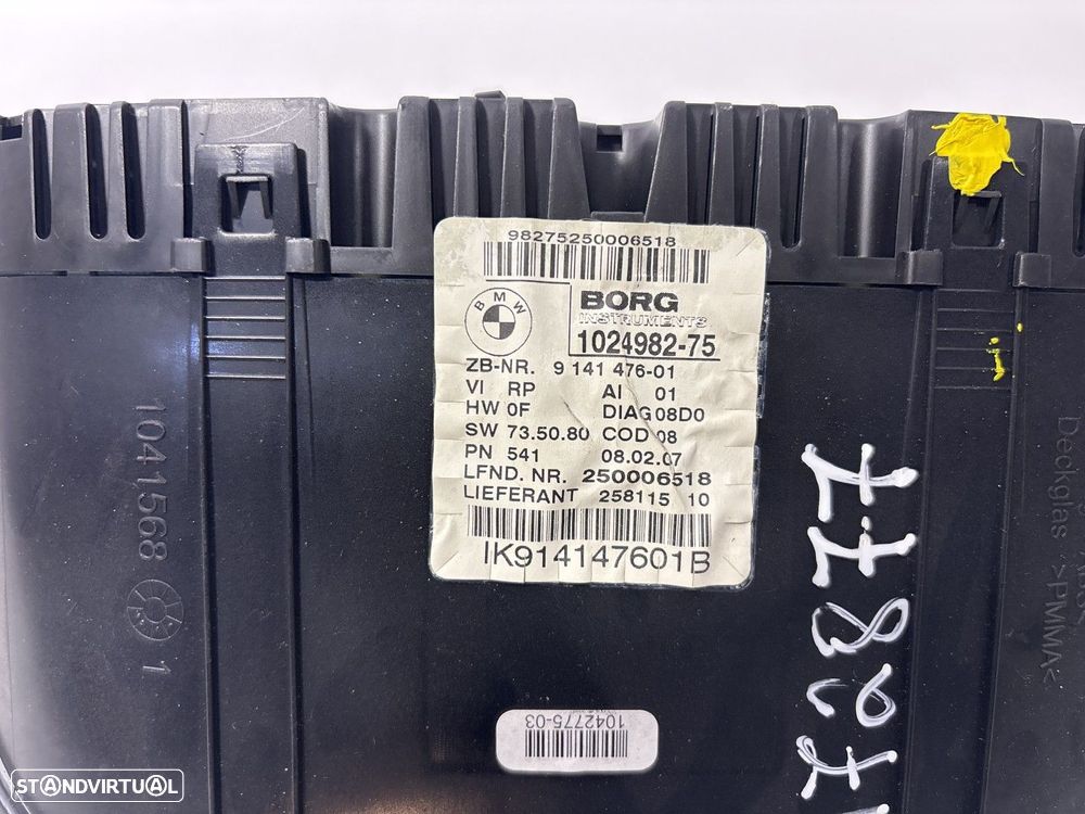 Painel de instrumentos BMW 1 (E81 E87) 118 d REF. 914147601 - 3