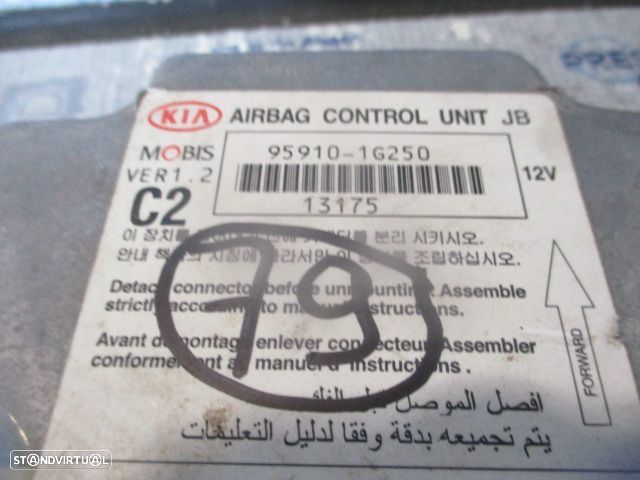 Kit Airbags 845601G000VA  1G84591010VA   569001G050VA  1G56900030VA  959101G250  888801G100  888701G300 KIA RIO 2 FASE 1 2006 1.5CRDI 110CV 5P CINZA SEM TABLIER - 14
