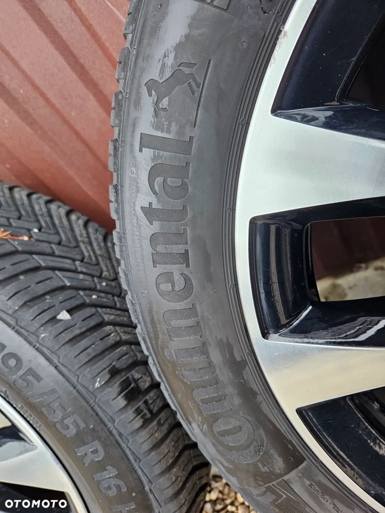 KOŁA FELGI ALUFELGI 16 6,5J ET37 RENAULT CLIO IV V OPONY CAŁOROCZNE 195 55 16 CONTINENTAL ALLSEASONCONTACT 2023 ROK 403001198R - 8