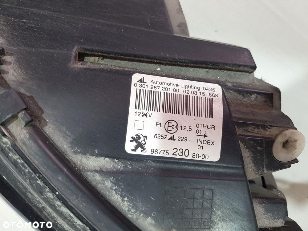 PEUGEOT 308 II 2 T9 LAMPA PRZÓD PRZEDNIA LEWA 9677523080 EURO ORYGINAŁ - 5