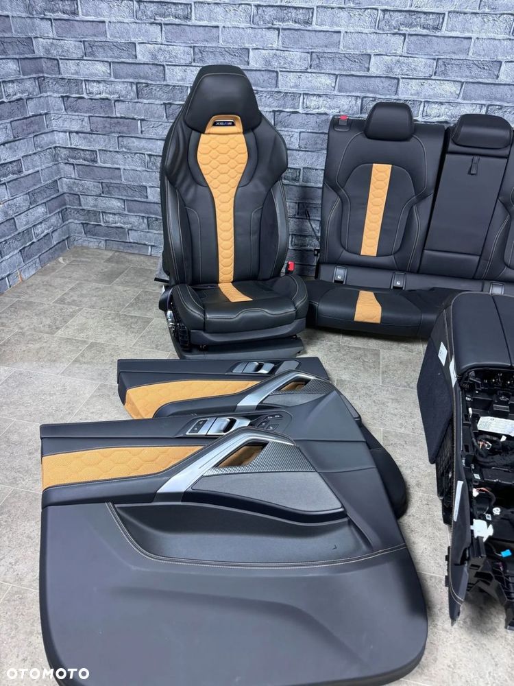 FOTELE BMW X6M F96 NOWE COMPETITION EUROPA KUBEŁKI KOMPLETNY ŚRODEK M-POWER - 4