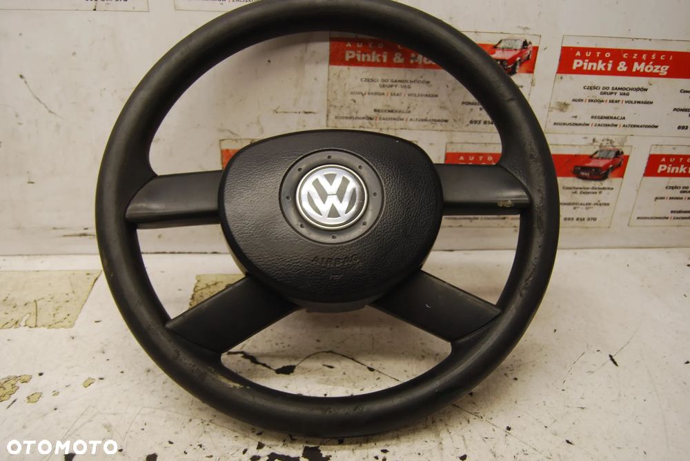 KIEROWNICA + PODUSZKA AIR BAG 1T0419091 1T0880201A VW TOURAN I CADDY POLO IV - 1