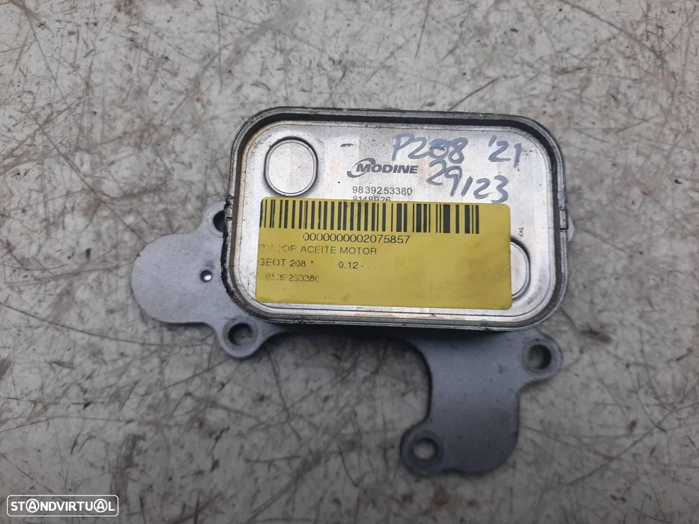 REFRIGERADOR DO ÓLEO DO MOTOR PEUGEOT 208 - 1