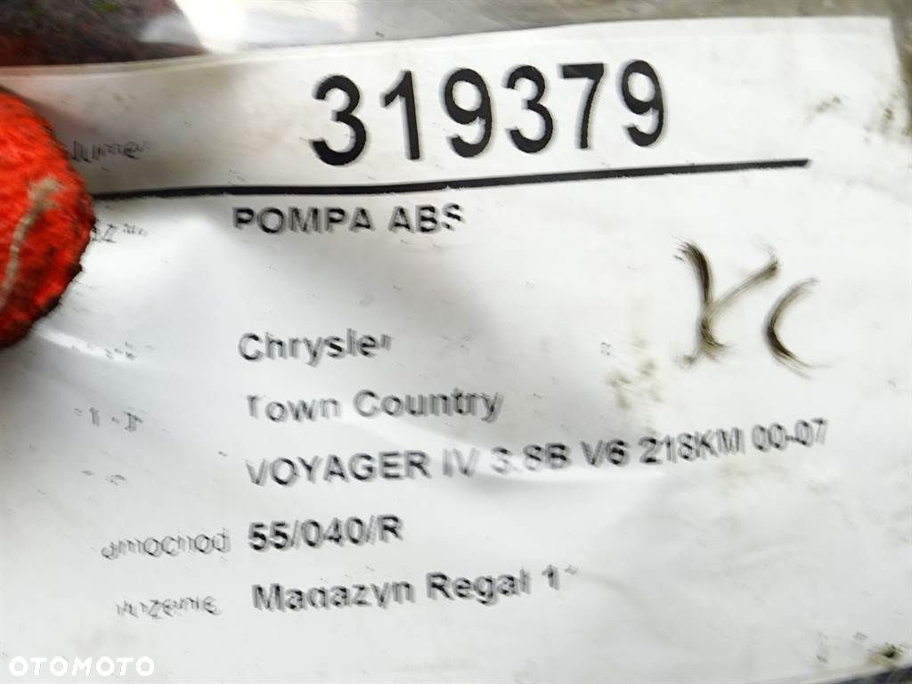 POMPA ABS - 312.00 PLN - CHRYSLER VOYAGER IV (RG, RS) 1999 - 2008 3.8 160 kW [218 KM] benzyna 2000 - - 8