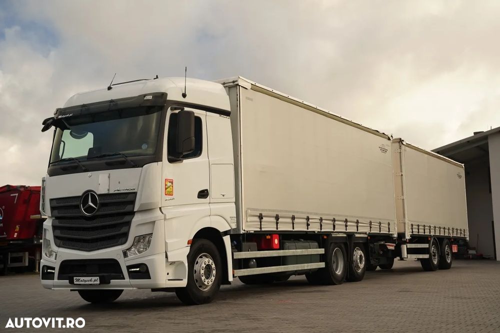 Mercedes-Benz ACTROS 2551 / TANDEM COMBINAT 120 M3 / TRAVERSĂ / RIDICATIVĂ / PUNTE RIDICATIVĂ / PODEA REZISTENTĂ - 2