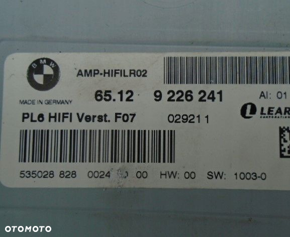 wzmacniacz hifi bmw F07 GT 9226241 - 3