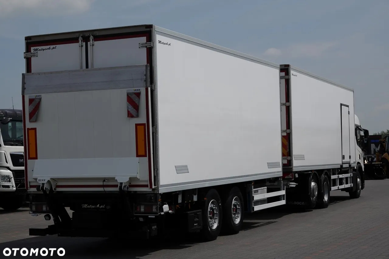 Scania P 410 / CHŁODNIA / ZESTAW TANDEM / PRZEJAZDOWY / 3x Agregat THERMO KING - FRIGO BLOCK / 3x WINDA ZAŁADOWCZA / MUTITEMPERATURA  PO ZŁOTYM KONTRAKCIE SERWISOWYM - 4