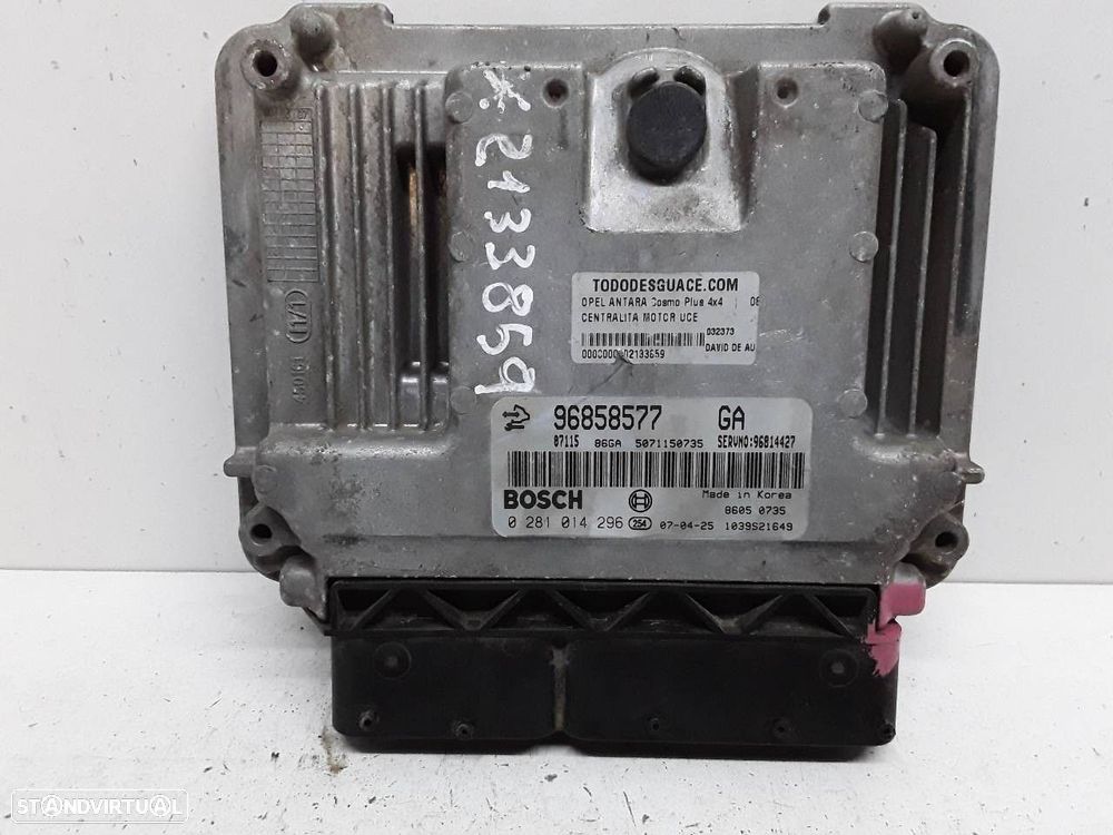 CENTRALINA MOTOR UCE CHEVROLET CAPTIVA 2006 -96858577 - 1