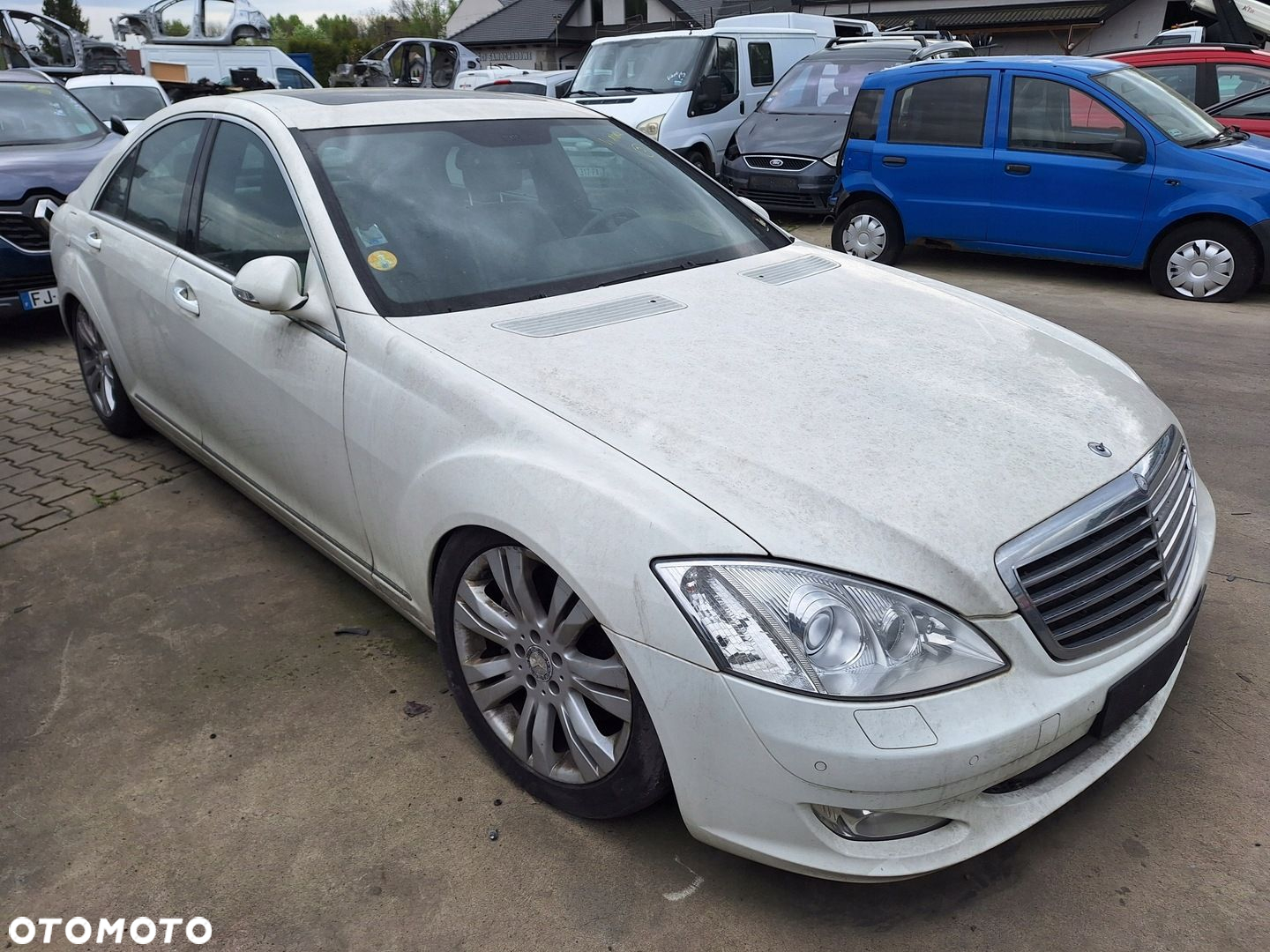 MERCEDES S-KLASA W221 221 LONG BIAŁE DRZWI PRZÓD LEWE 650 C650 - 2