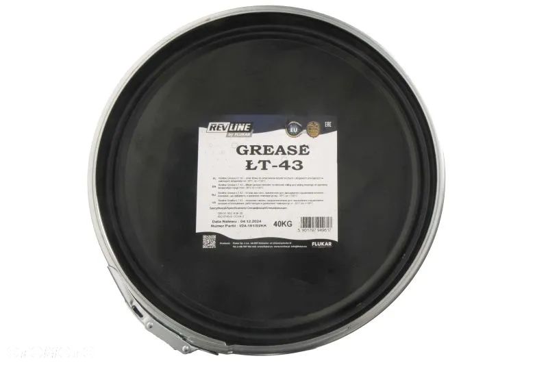 Smar do łożysk litowy REVLINE GREASE (40KG); -30/+130°C ; DIN 51 502: K3K-30; ISO 6743-9: CCHA-3; NLGI 3 - 2