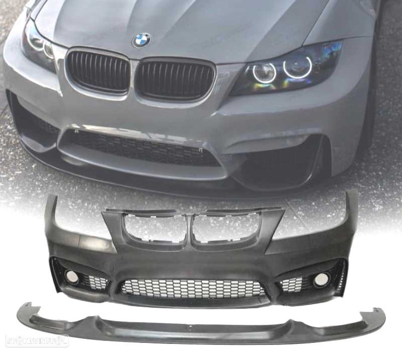 PARA-CHOQUES FRONTAL BMW E90 E91 08-12 LOOK M4 + SPOILER FRONTAL PDC - 1