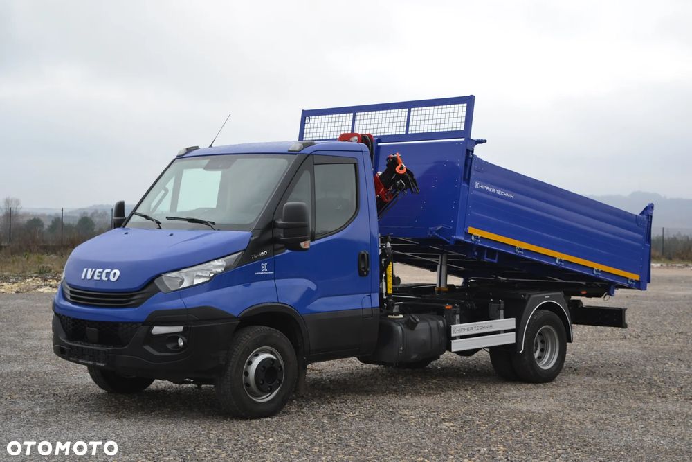 Iveco 72-180 72C18 Nowy 3-stronny WYWROT Kiper Wywrotka Żuraw HDS HC 45A2 SALON PL - 9