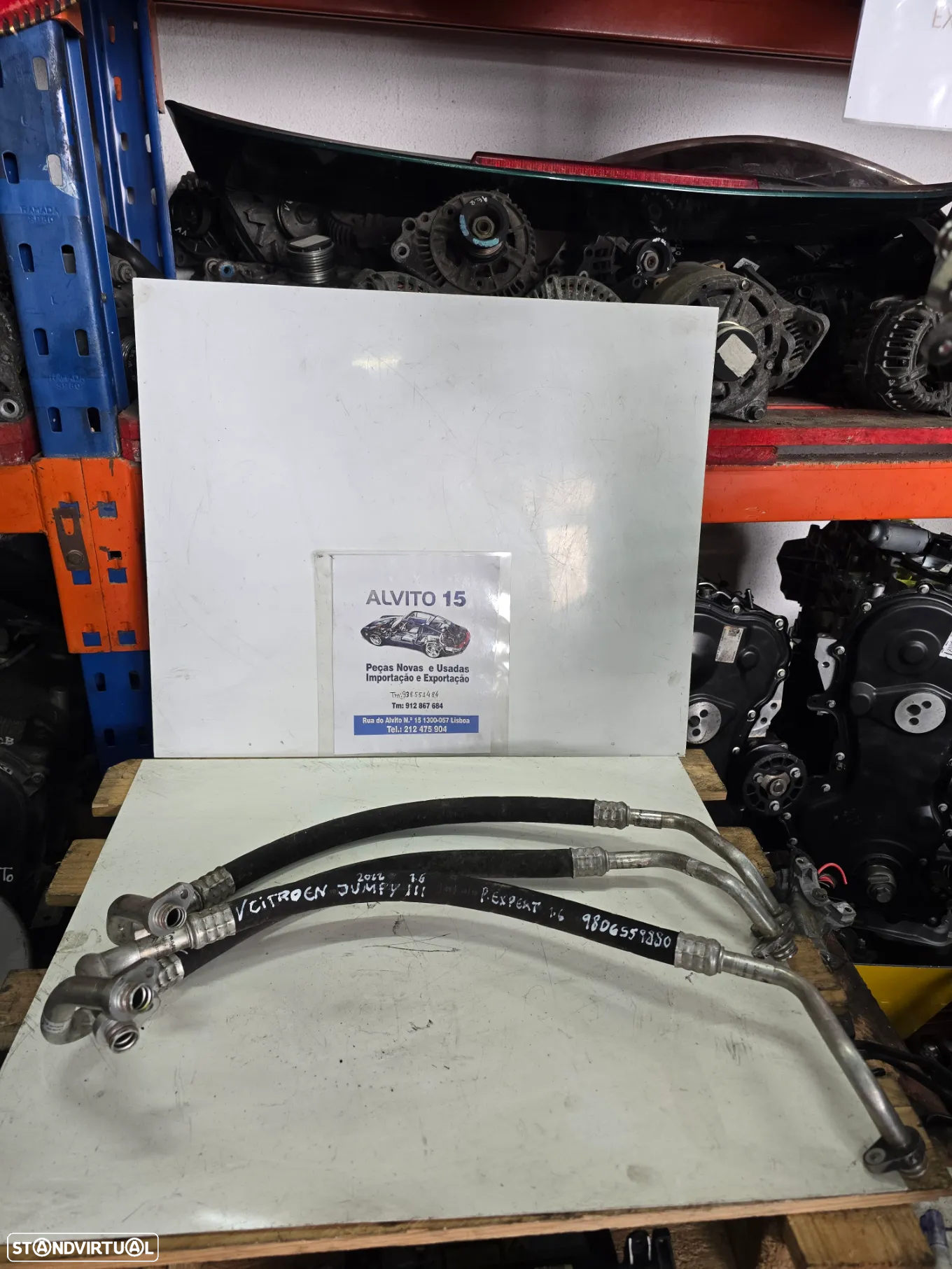 Tubos de ar condicionado Peugeot Expert 1.6 hdi - Citroen Jumpy  2018 - 3