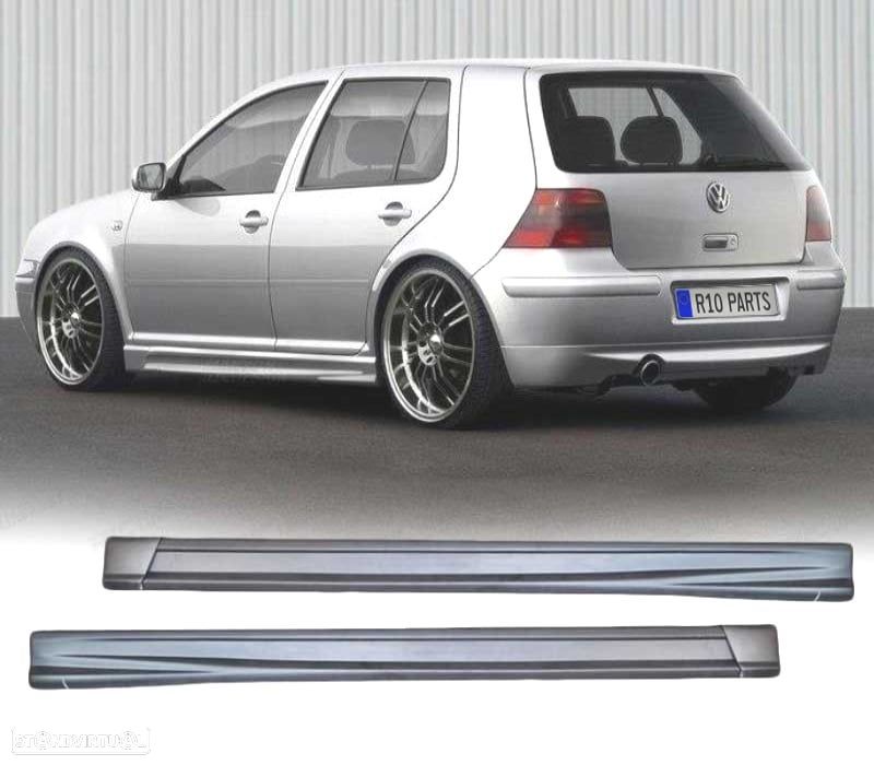 EMBALADEIRAS LATERAIS VOLKSWAGEN VW GOLF MK4 5P XR PRETO - 1