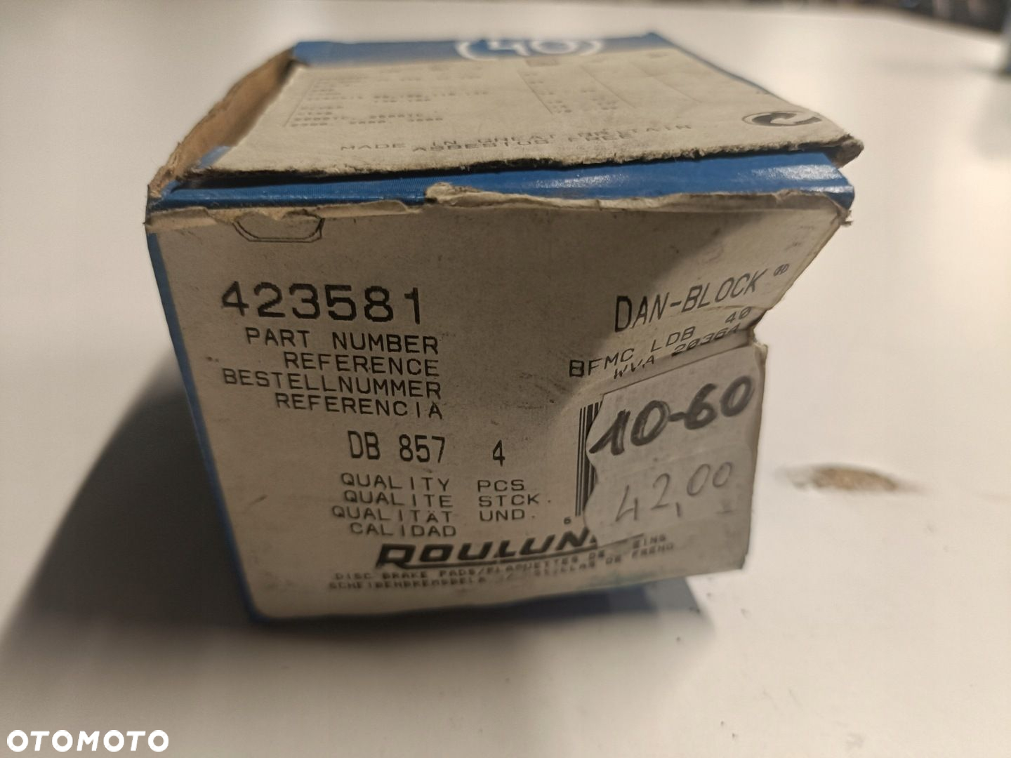 Ford Transit MK5 PRZEDNIE KLOCKI HAMULCOWE przód 423581 - 2