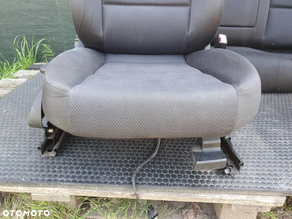 Fotele Fotel Kanapa Nieskladana Welur Czarne Soul Podlokietnik Audi A4 B6 Sedan Komplet - 23
