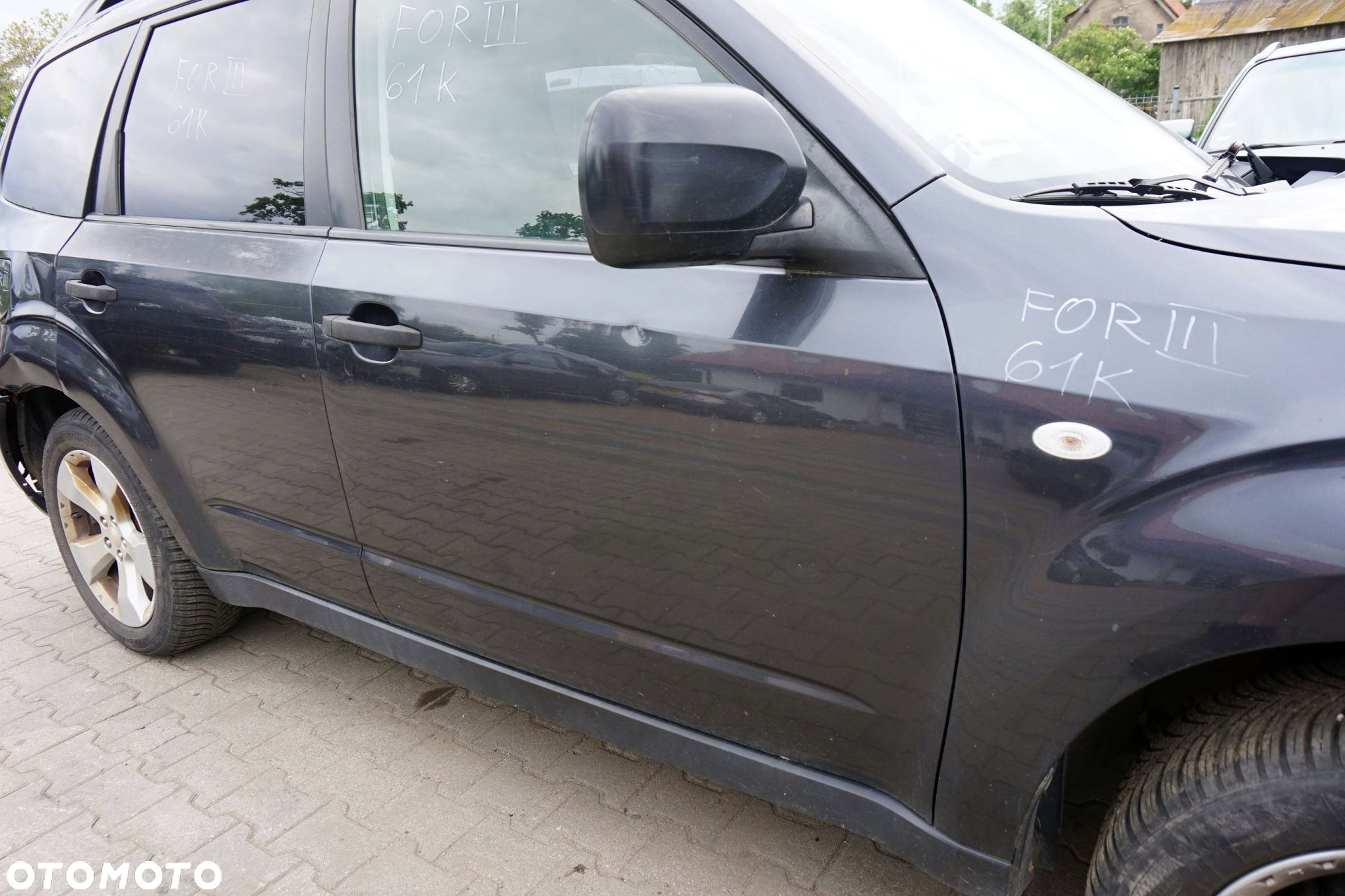 DRZWI PRZEDNIE PRAWE FORESTER III SH 61K  SZARY SUBARU 2008-2013 - 4