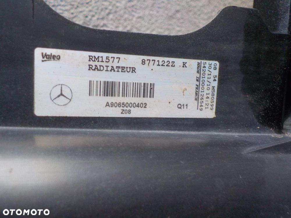 SPRINTER W906 2.2CDI 651 CHŁODNICA WODY INTERCOOLER AUTOMAT - 2