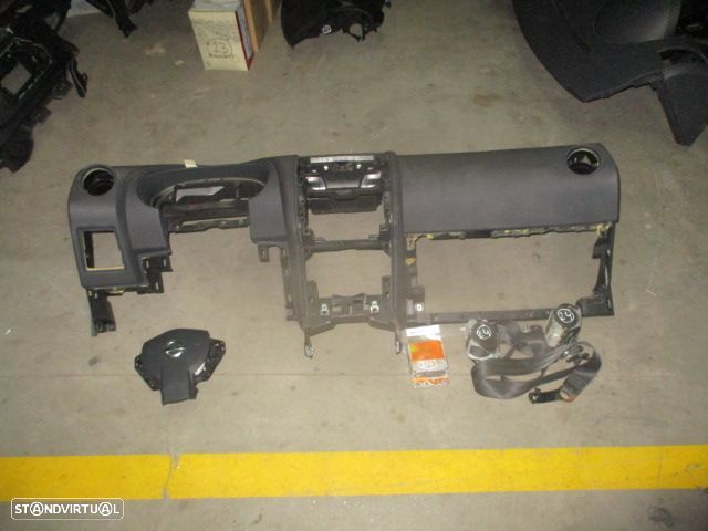 Kit Airbags 98510JD15C  98820JD10A  98515JD05A NISSAN QASHQAI 1 FASE 1 2008 1.5DCI 105CV 5P CINZENTO PRETO - 1
