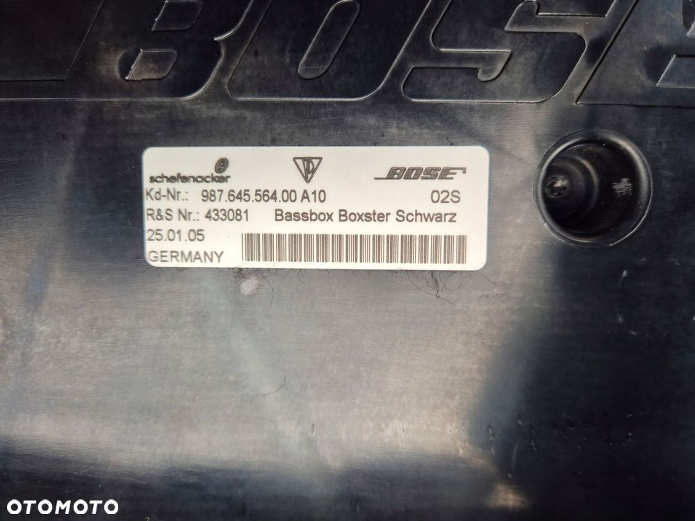 glosnik subwoofer bose porsche boxster 987 98764556401 98764556400 - 5