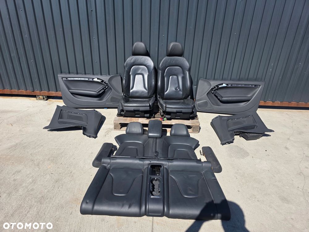 FOTEL FOTELE AUDI A5 8T COUPE CABRIO SKÓRA S LINE PODGRZEWANE KOMPLET *1*!! - 1