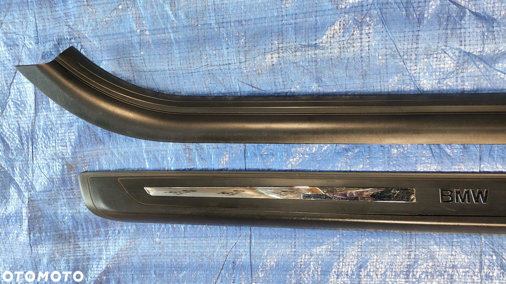LISTWA NAKŁADKA PROGOWA PROGU PRÓG LISTWY NAKŁADKI PROGOWE KOMPLET LEWA PRAWA 7147286 7011076 7008932 7011075 7147285 7008931 BMW E63 E64 - 9