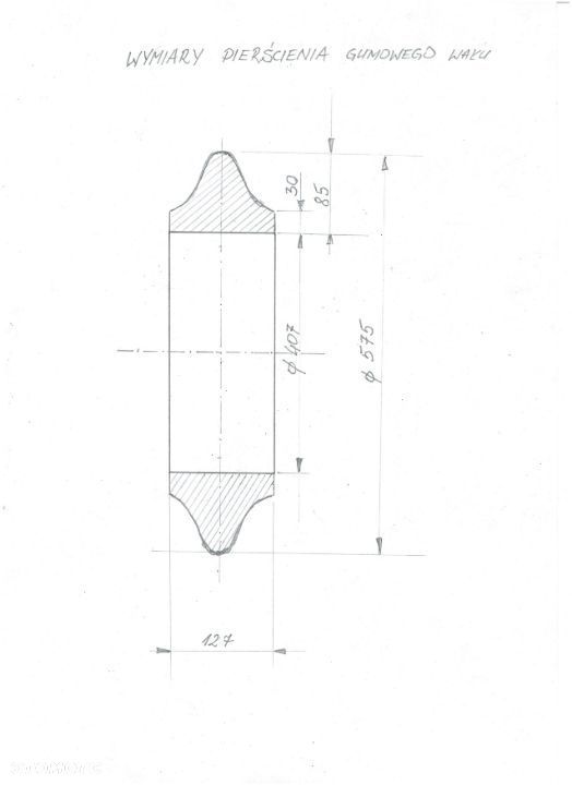 Pierścień gumowy wału brony wirnikowej. Wał gumowy Kuhn. - 6