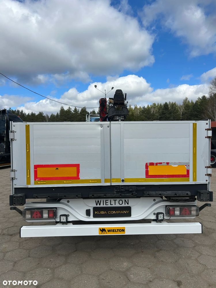 Wielton BURTOWA + HDS DŹWIG FASSI F215AS / BURTA 80 CM WYSOKIE / OŚ PODNOSZONA / OSIE SAF / PODPORY HYDRAULICZNE / IDEALNA DO BUDOWLANKI !! - 4