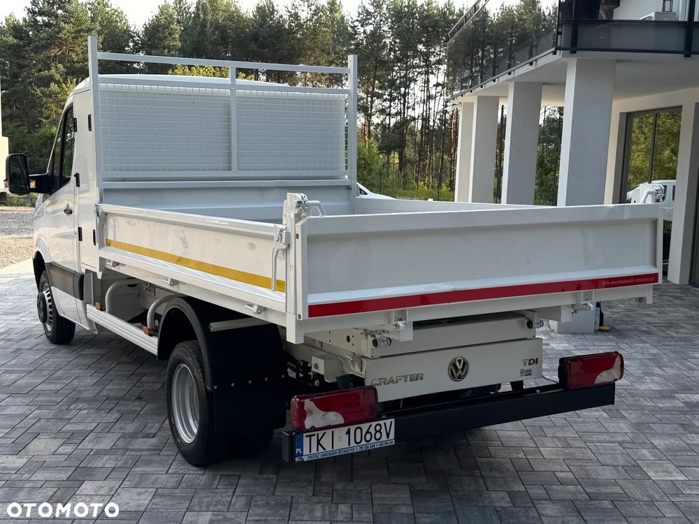 Volkswagen Crafter Wywrotka 2.0 TDI 136km / Fabryczna wywrotka Cabretta / Stan jak nowego! / Oryginalny niski przebieg / Nowe opony / Wywrot tylnozsypowy / FV23% - 12