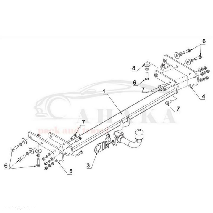 Hak Holowniczy Automat Do Ford Edge Od 2015 - 2