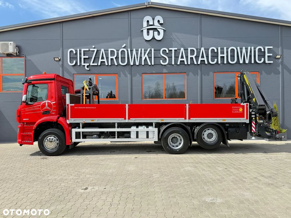 Mercedes-Benz Mercedes Arocs Actros 2532 / E6 / 6x2 / skrzynia + żuraw Palfinger / budowlanka HDS kran crane dzwig - 5
