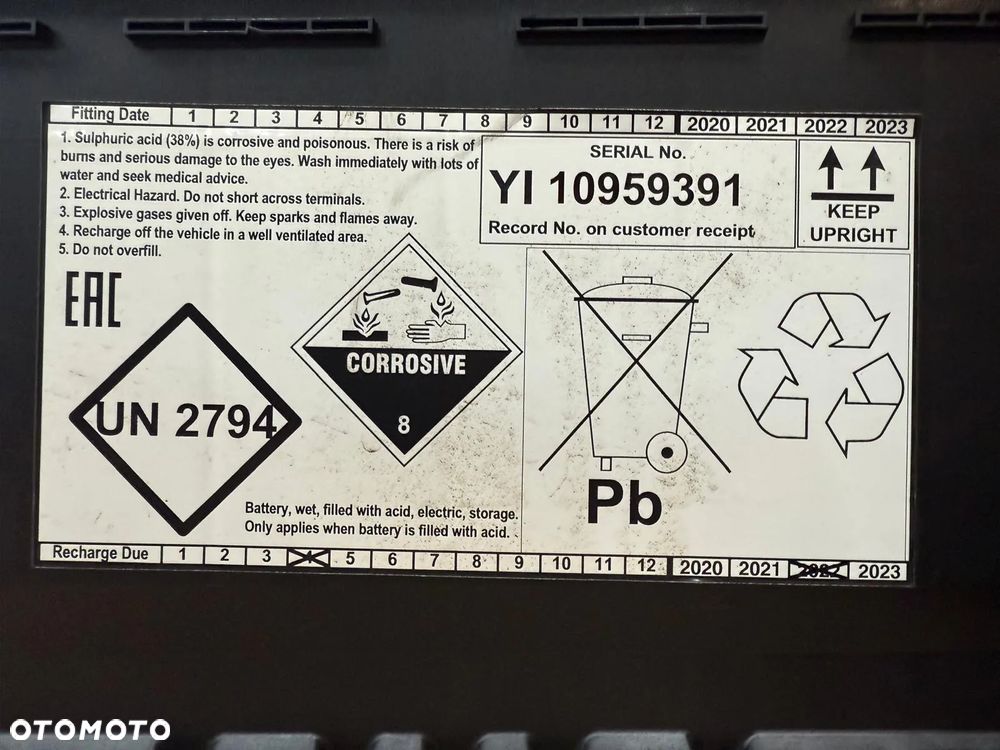 AKUMULATOR  HALFORDS EFB096 75AH 700A START STOP - 5