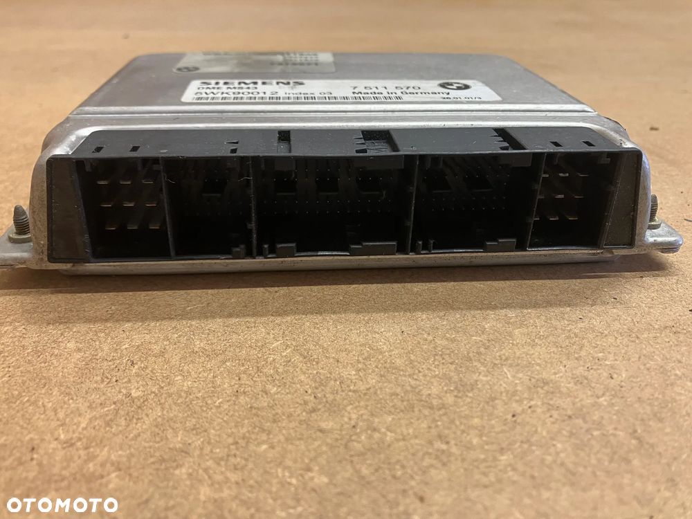KOMPUTER STEROWNIK SILNIKA BMW E46 E39 M54 MS43 DME 7511570 - 3