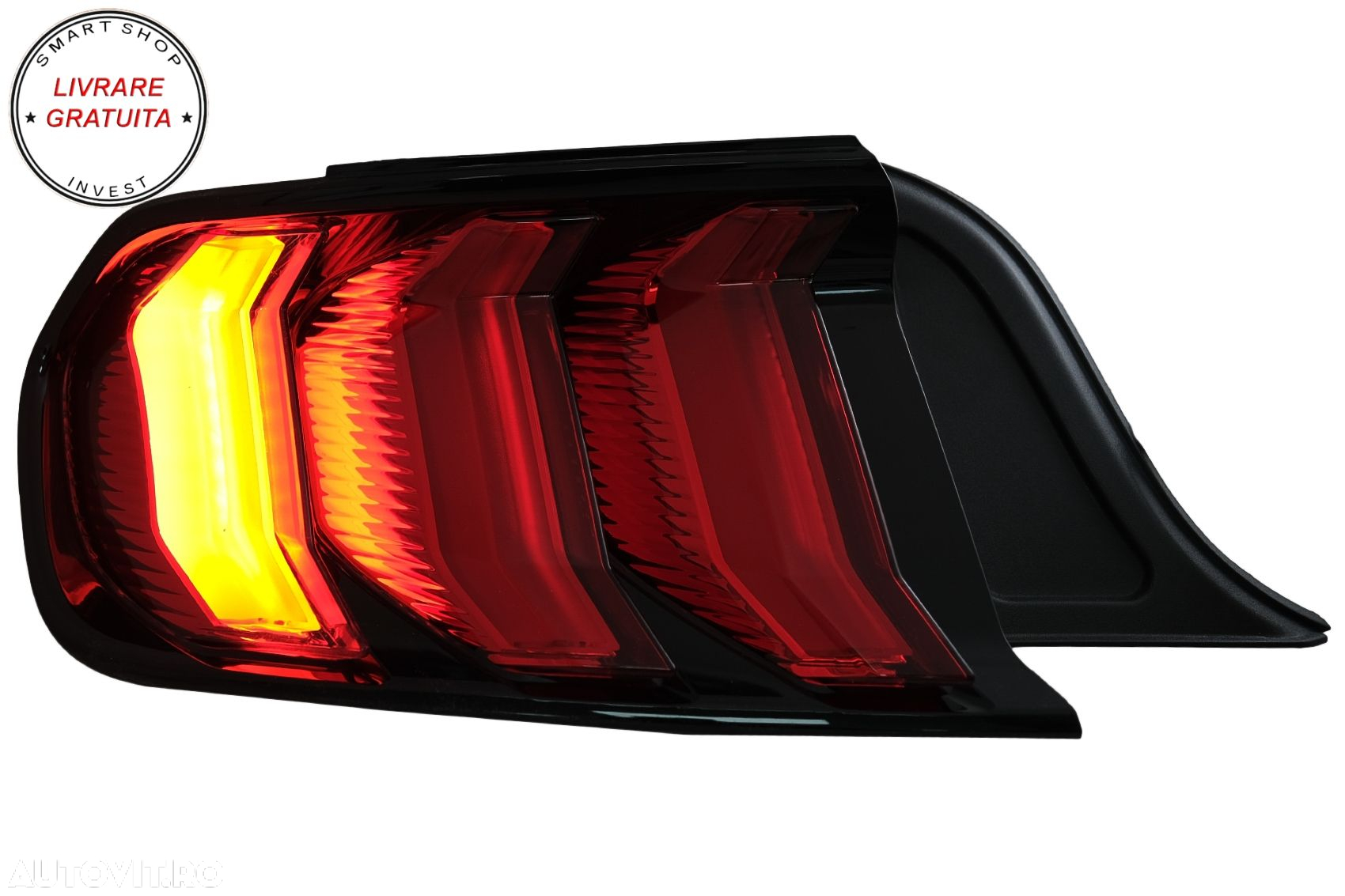 Stopuri Full LED compatibile cu Ford Mustang VI S550 (2015-2019) Semnal Dinamic Se- livrare gratuita - 12