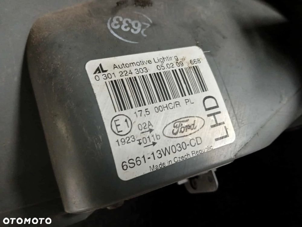 Ford Fiesta Mk6 Lift lampa przednia lewa, prawa - 5