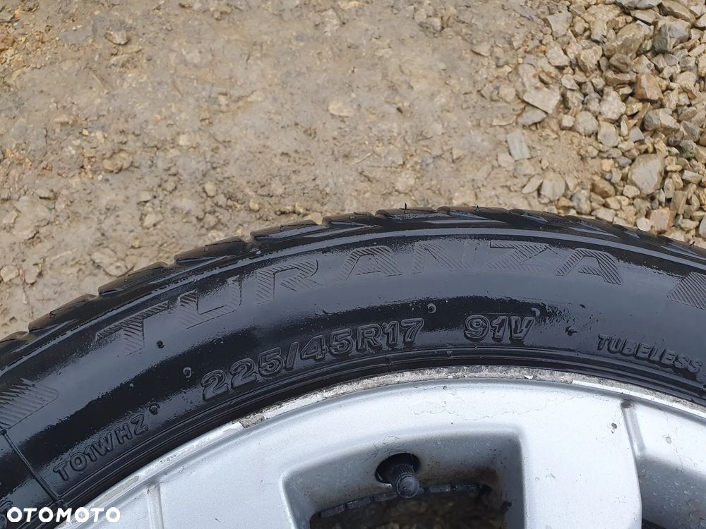RENAULT 4X KOŁA ALUFELGI 17" 7J ET47 5x114.3 ORYGINALNE FELGI ALUMINIOWE 8200589047 SPIDER + OPONY 45/225/R17 6MM KOMPLET KÓŁ - 13