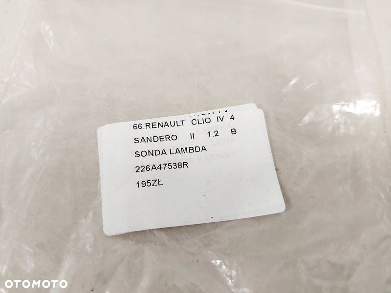 renault clio iv 4 sandero ii 1.2 b sonda lambda 226a47538r - 5