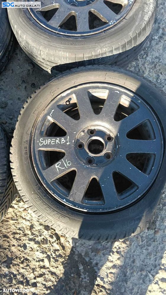 Set 4 Jante Roti Aliaj 205 55 16 R16 ET45 Volkswagen Golf 5 2004 - 2008 [M9582] - 6