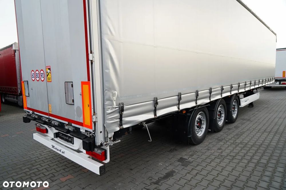 Wielton FIRANKA STANDARD / PODNOSZONY DACH / SYSTEM BDE - ROZSUWANE SŁUPKI / OŚ PODNOSZONA / MAŁO UŻYWANA - 13