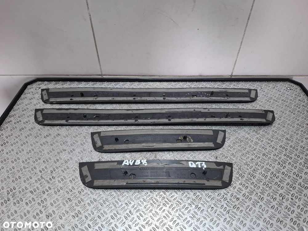 Listwy S-line nakładki progowe Audi A4 B8 lift 2013 rok komplet - 3