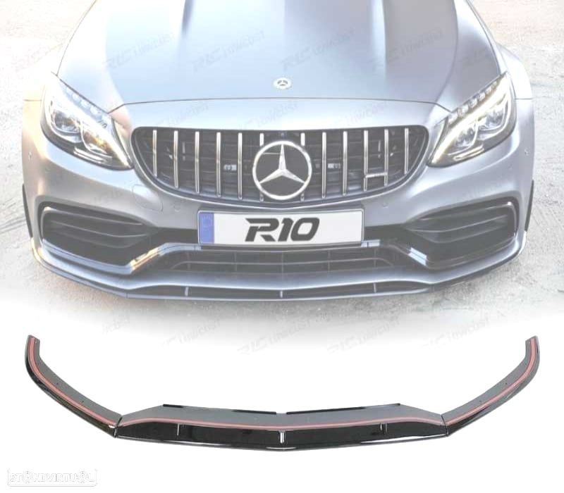 SPOILER LIP FRONTAL MERCEDES W205 SW 14-18 LOOK C63 - 1