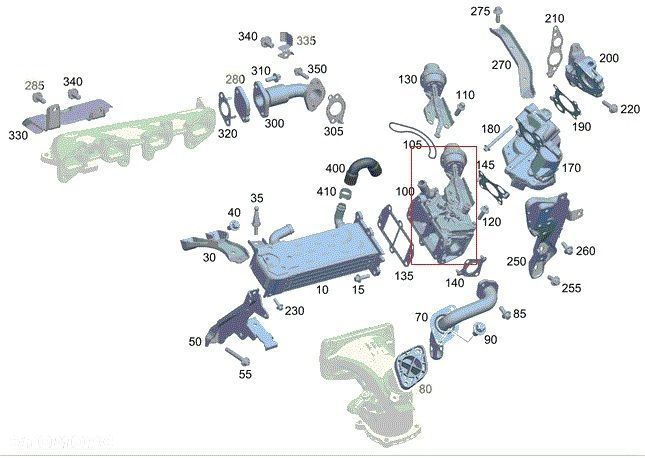 MERCEDES X117 C218 X253 W166 W176 Zawor EGR OM651 - 7